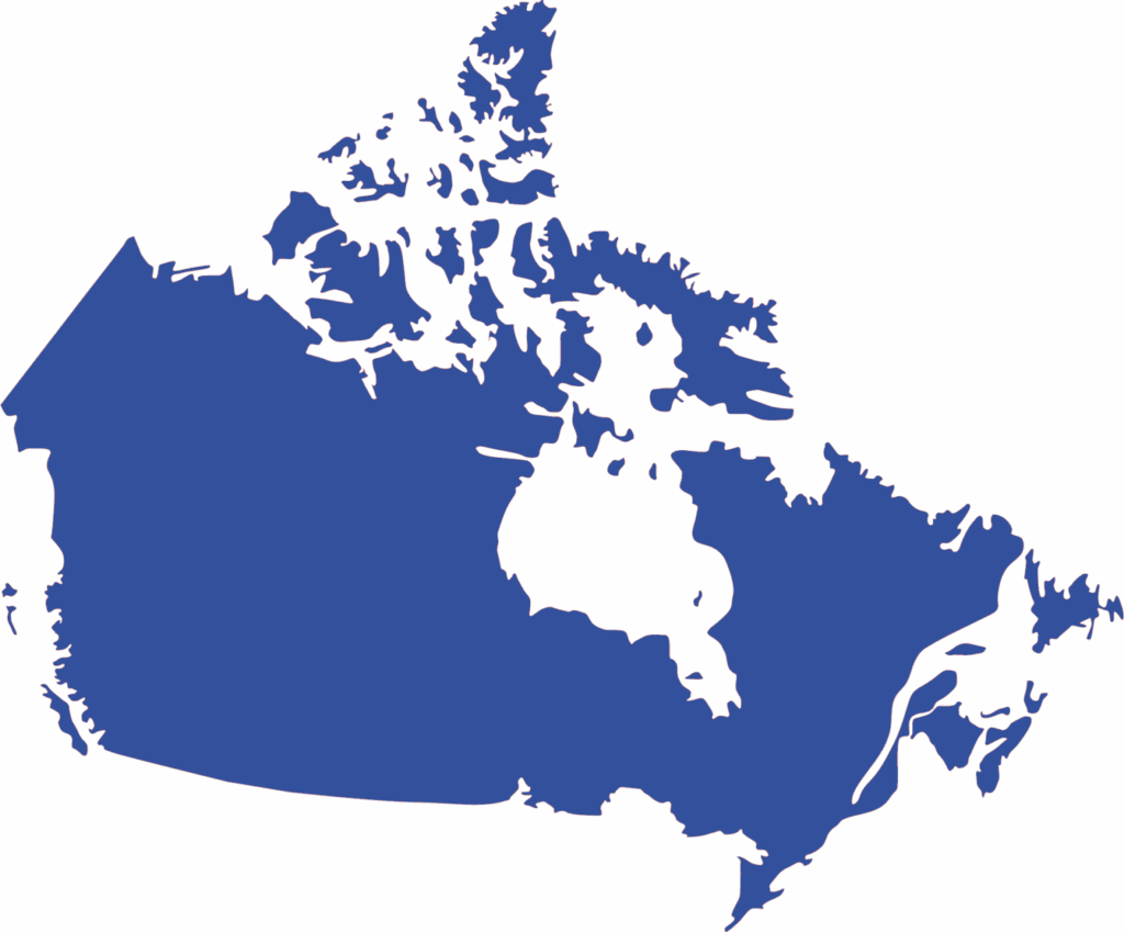 map of Canada